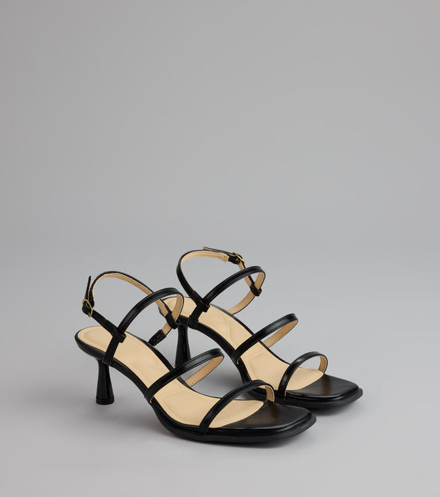Windsor On Point Strappy Sling-Back Stiletto Heels