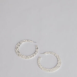 Windsor On Repeat Textured Hoop Earrings On Repeat Textured Hoop Earrings