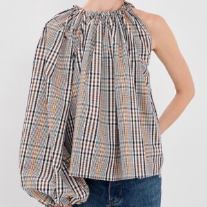 A.W.A.K.E. MODE One-Sleeve Voluminous Top