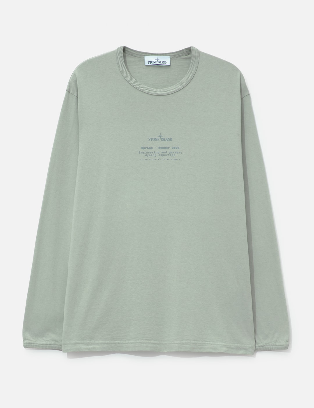 Stone Island Organic Cotton Jersey Regular Fit Long Sleeve T-Shirt