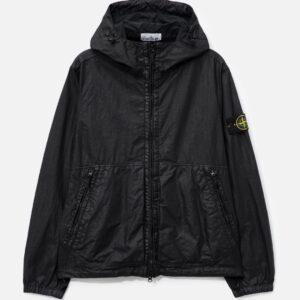 Organic-Look Nylon Panama-TC Hooded Jacket