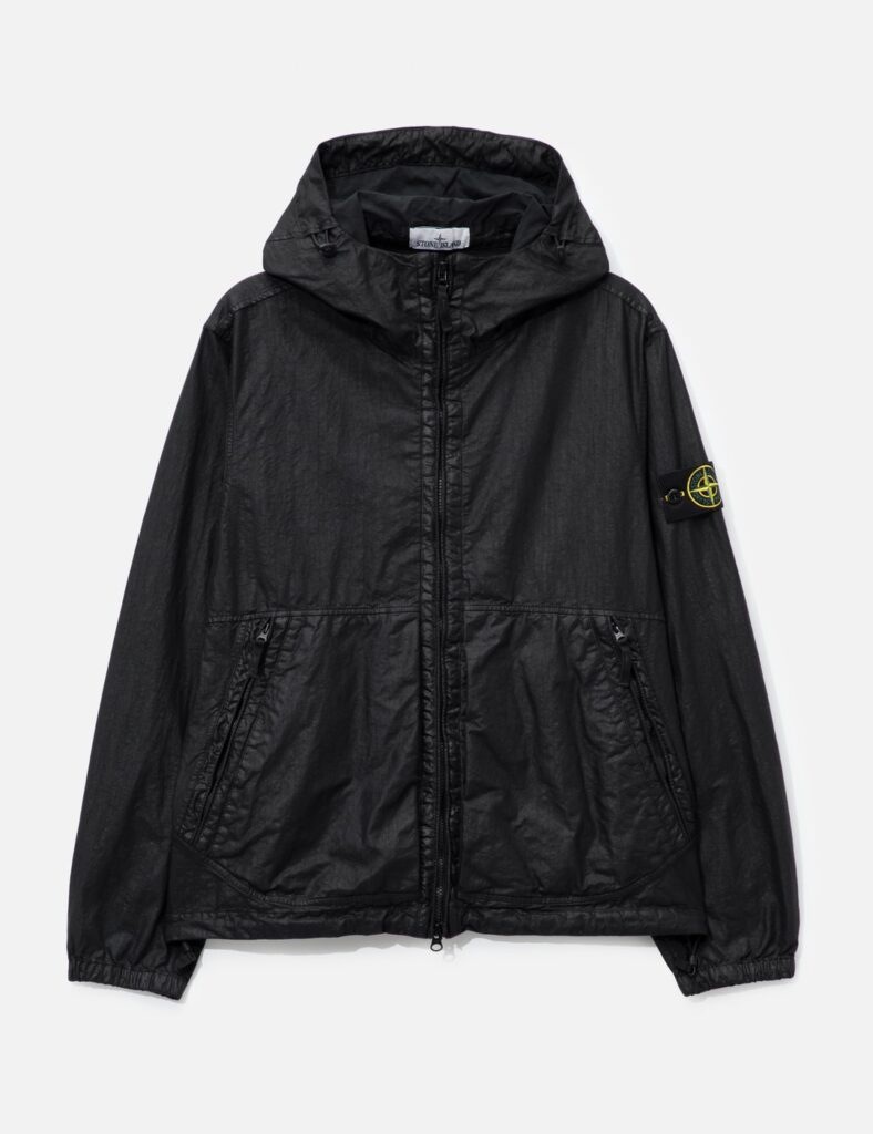 Stone Island Organic-Look Nylon Panama-TC Hooded Jacket Organic-Look Nylon Panama-TC Hooded Jacket