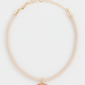 Oval Pendant Cord Necklace