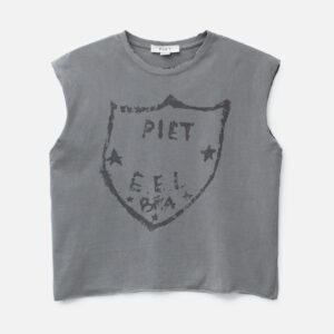 Piet Oversized Raw Edge Sleeveless T-Shirt Oversized Raw Edge Sleeveless T-Shirt