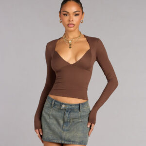 Windsor Own the Moment Long Sleeve Crop Top Own the Moment Long Sleeve Crop Top