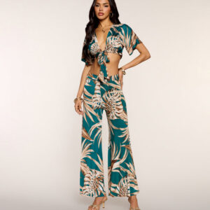 Windsor Palm Print Daydream Wide-Leg Pants Palm Print Daydream Wide-Leg Pants