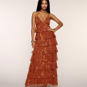 Windsor Paloma Floral Ruffle A-Line Formal Dress Paloma Floral Ruffle A-Line Formal Dress