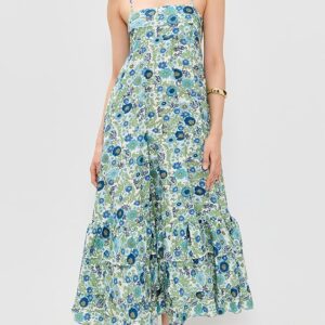 ALÉMAIS Pam Tiered Midi Dress