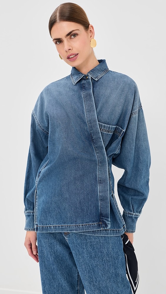DARKPARK Paola Tencel Denim Wrapped Shirt