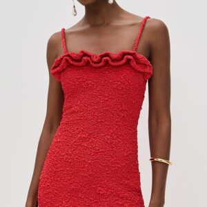 PatBO Papillon Jacquard Flutter Mini Dress Papillon Jacquard Flutter Mini Dress
