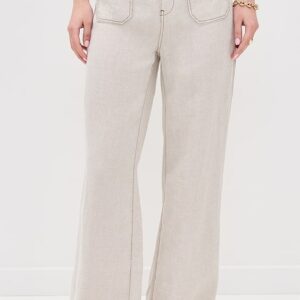 Patch Pocket Flare Pants