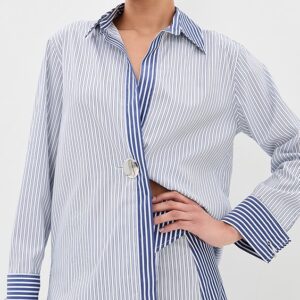 Marques'Almeida Patchwork Overlapping Front Tailored Shirt Patchwork Overlapping Front Tailored Shirt