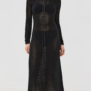 Patsy Pointelle Midi Dress