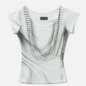 Pearl Necklace Printed T-Shirt