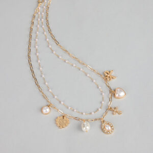 Windsor Pearly Keepsakes Layered Charm Necklace Pearly Keepsakes Layered Charm Necklace