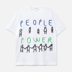 CDG Shirt People Power OVS Short Sleeves T-Shirt People Power OVS Short Sleeves T-Shirt