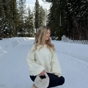 BB Exclusive Percy Cream Cable Knit Cardigan