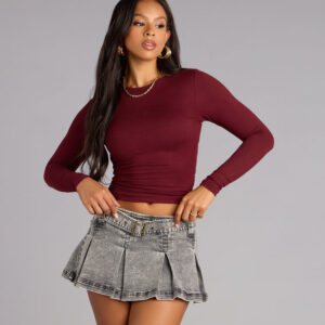 Windsor Perfect Twist Long Sleeve Crop Top Perfect Twist Long Sleeve Crop Top