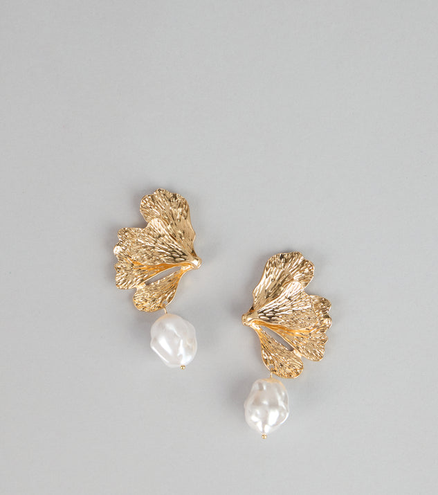 Windsor Petal Perfect Faux Pearl Charm Earrings