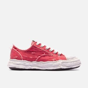 "PETERSON23" OG Sole Ripped Overdye Canvas Low-Top Sneaker