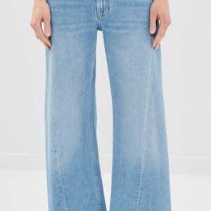 MOTHER Petite Lil Lemon Twist Sneak Jeans