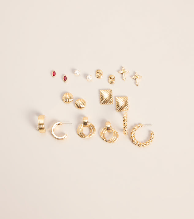 Windsor Pick Your Mood Nine-Pack Earrings Set