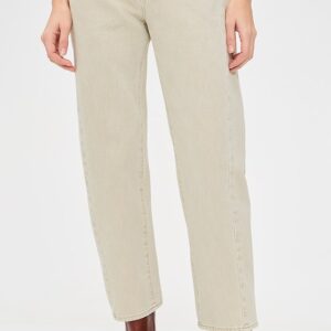 Madewell Pieced Barrel-Leg Jeans In Faded Khaki Pieced Barrel-Leg Jeans In Faded Khaki
