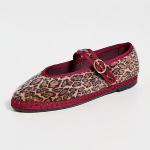 Flabelus Pierre Leopard Mary Jane Flats