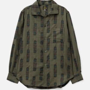 Needles Pin-Tuck Collar Shirt - Abstract Jacquard Pin-Tuck Collar Shirt - Abstract Jacquard