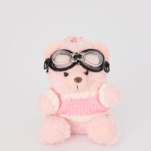 Pink Bear Keyring Bag Charm