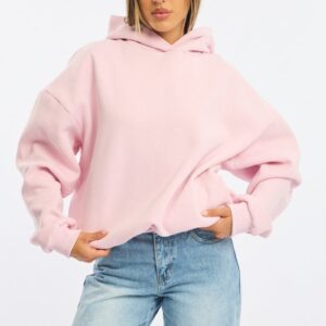 Pink Graphic Hoodie Sweater Long Sleeve