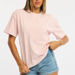Ally Fashion Pink Oversized Tee Short Sleeve Pink Oversized Tee Short Sleeve