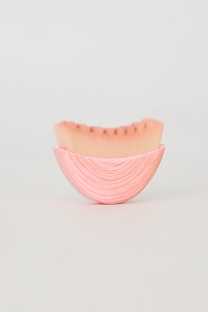 Pink Portable Lymphatic Massage Face Brush