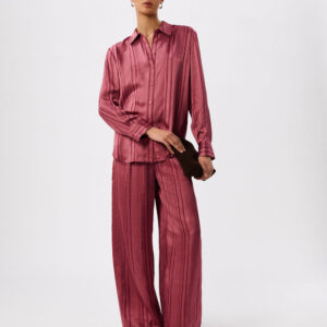 Pink Stripe Satin Trouser Pink Stripe Satin Trouser