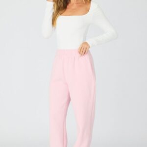 Pink Track Pants Elasticated Waist