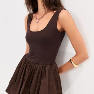 LE BOP Piper Solid Dress