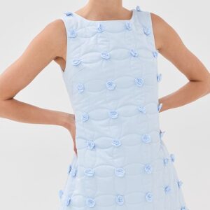 Tanner Fletcher Pippin Quilted Rosette Mini Dress Pippin Quilted Rosette Mini Dress