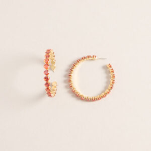 Windsor Plans Changed Rhinestone Hoop Earrings Plans Changed Rhinestone Hoop Earrings