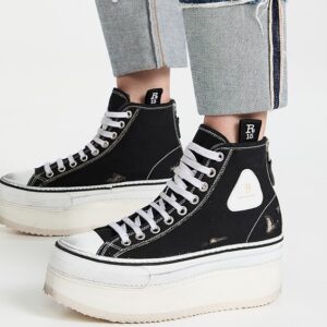 R13 Platform High Top Sneakers