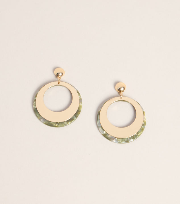 Windsor Play It Bold Drop Hoop Earrings