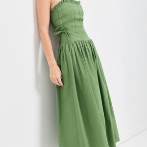 Pleated Midi Dress