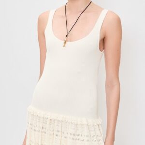 Pointelle Tier Dress