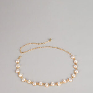 Polished Details Pearl Chain Belt