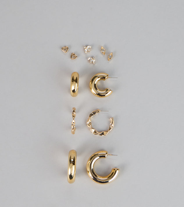 Windsor Polished Perfection Hoop And Stud Earring Set