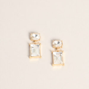 Polished Plans Rhinestone Drop Earrings