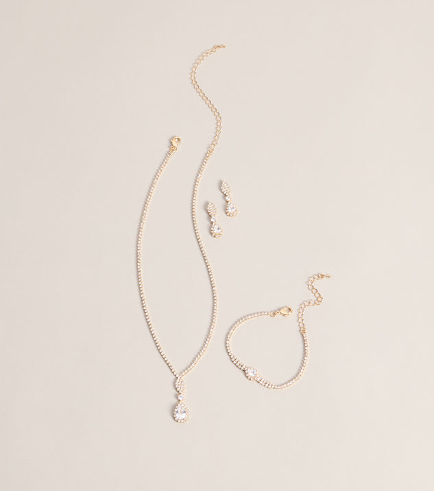 Windsor Polished Sparkle Rhinestone Jewelry Set