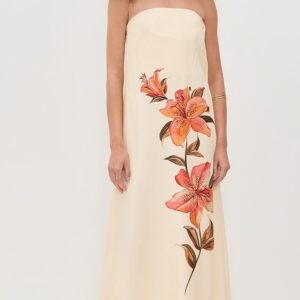 Dress To Pollen Linen Maxi Dress Pollen Linen Maxi Dress