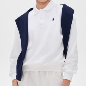 Polo Collar Sweatshirt