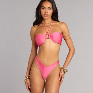 Windsor Poolside Proof Hoop Detail Bandeau Bikini Top Poolside Proof Hoop Detail Bandeau Bikini Top