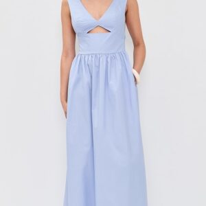Poplin Cross Back Dress
